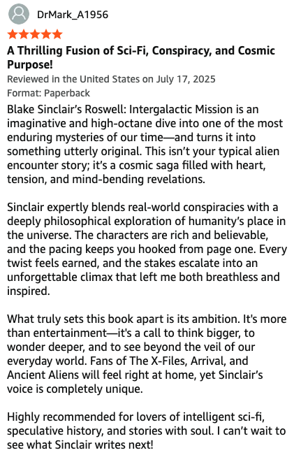 Blake Sinclair amazon review